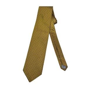 Valentino Men’s Silk Tie Golden Tan with Dots Professional Corporate Business